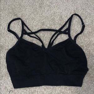 black cross in the front bra